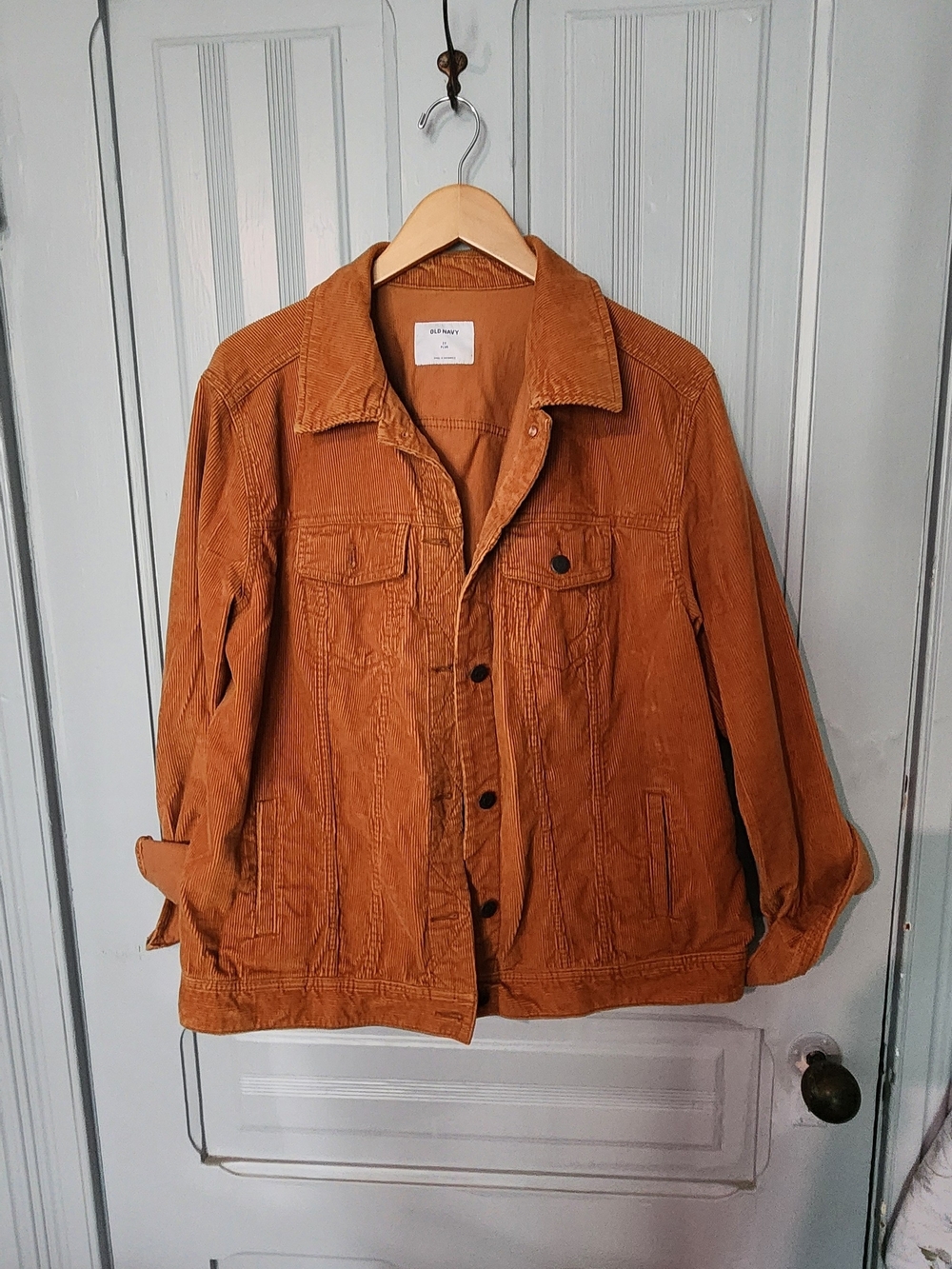 Old Navy Rust Corduroy Trucker Jacket 2X Plus